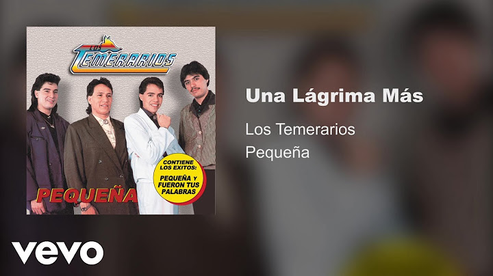 Los Temerarios - Una Lágrima Mas (Audio)