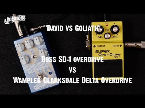 "David vs Goliath" Overdrive Pedal Challenge - Boss SD1 vs Wampler Clarksdale Delta