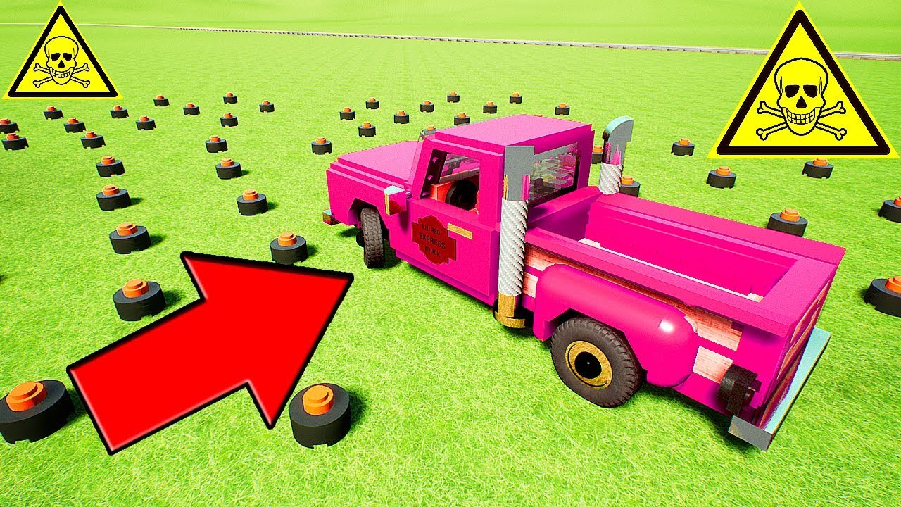 СМОЖЕТ ЛИ ЛЕГО МАШИНА ПРОЕХАТЬ ПО МИННОМУ ПОЛЮ !? - BRICK RIGS | ЛЕГО ЭКСПЕРИМЕНТ В BRICK RIGS