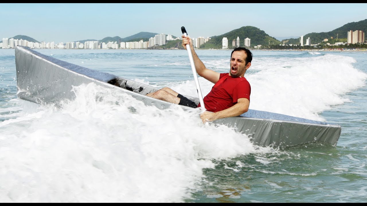 Como fazer uma canoa de silver tape (que navega de verdade!) adivinhação dificil
