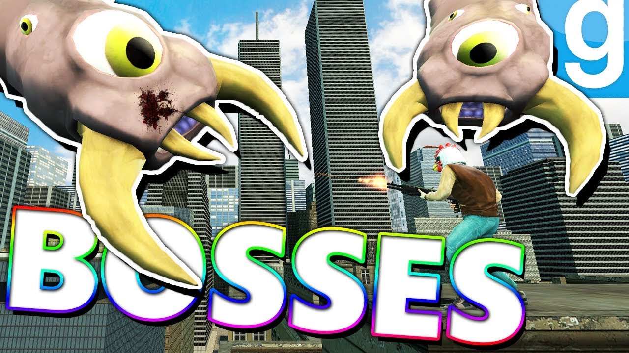 TERRARIA BOSSES ATTACK?! Gmod Sandbox Monsters (TERRARIA MODS) YouTube