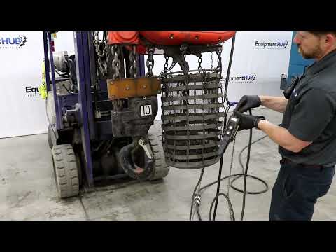 CM Powerstar 717202E 10 Ton Electric Chain Hoist w/ Manual Trolley