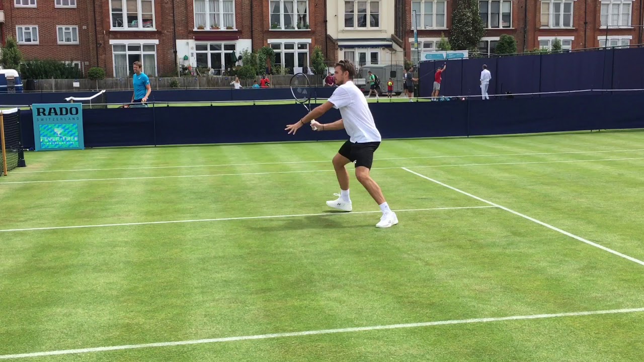 Stan Wawrinka Practice @ Queens Club 2018