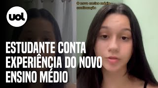 Estudante faz 'relato de sobrevivente' do novo ensino médio no TikTok