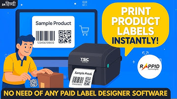No Third-Party Software Needed! Print Custom Labels with TSC TTP 244 Pro QR Label Printing | Rappid
