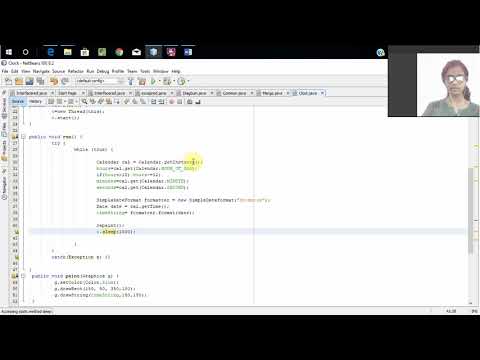 digital clock using applet
