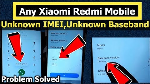 If the IMEI or Baseband of any Xiaomi mobile gets lost, then how to repair it in an easy way.