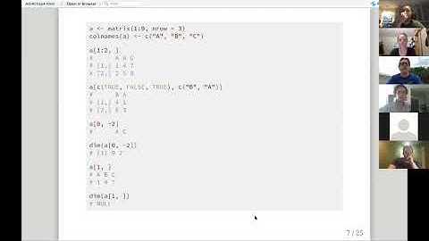 Advanced R Book Club: Chapter 4: Subsetting (2020-08-20) (advr02)