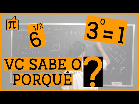 Porque elevar a ZERO dá 1?! Potenciação!