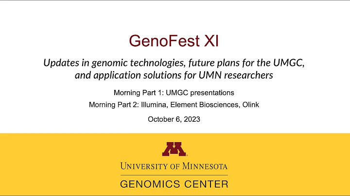 GenoFest 2023 Presentations - Friday, October 6, 2023
