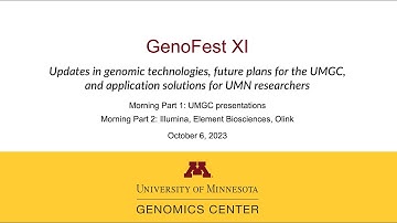GenoFest 2023 Presentations - Friday, October 6, 2023