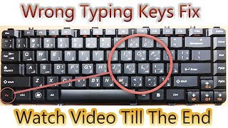 Keyboard keys typing wrong characters problem fix