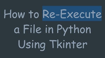 How to Re-Execute a File in Python Using Tkinter