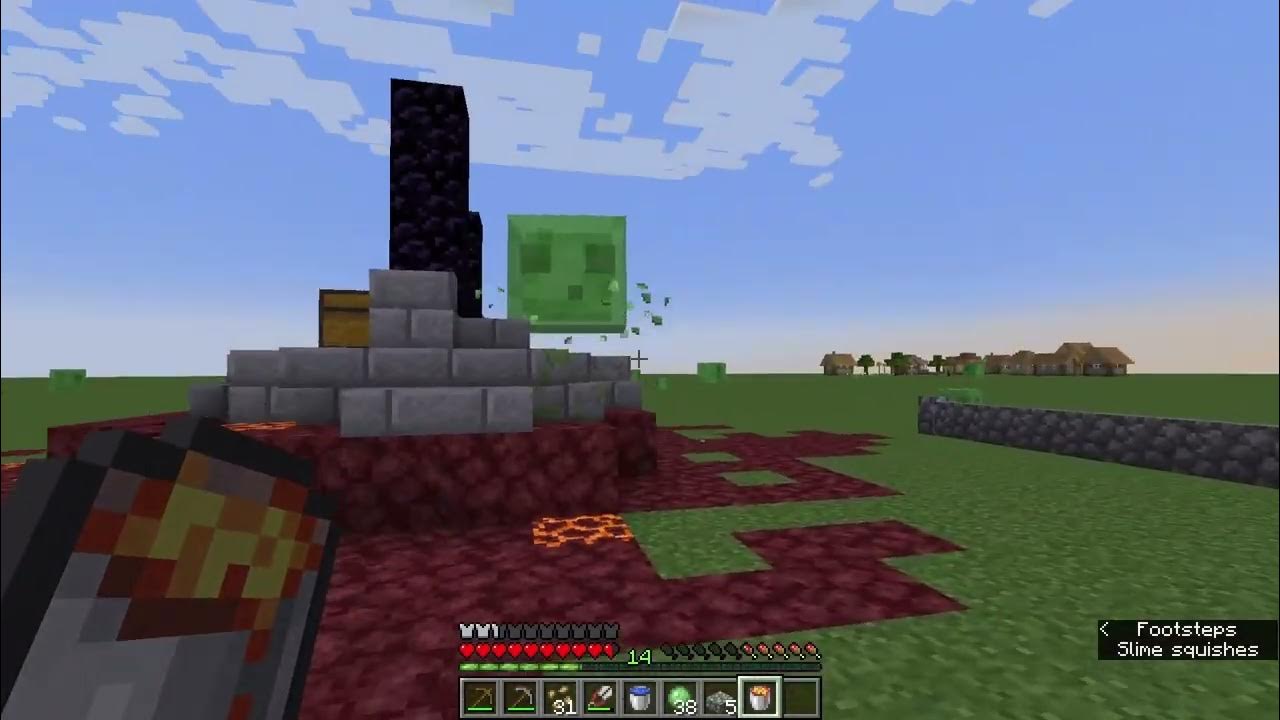 Buckets, Cobblestone and Ruined Portals! [Minecraft Superflat