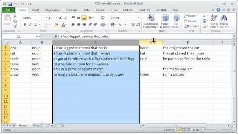 Import Entries from Excel to TLex via CSV