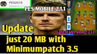 How to Update PES MOBILE 2.1.1 with Minimum Patch 3.5 Just 20 MB screenshot 5