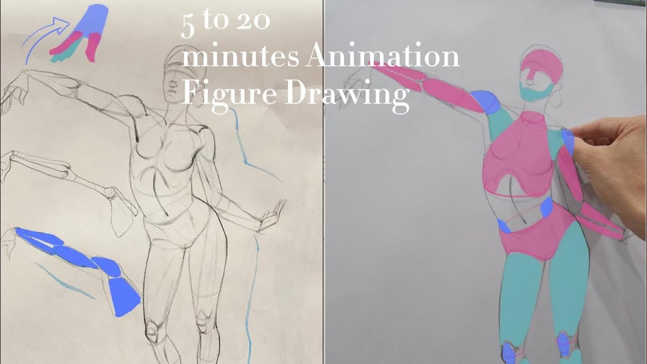5 to 20minutes Animation Figure Drawing 005 - YouTube