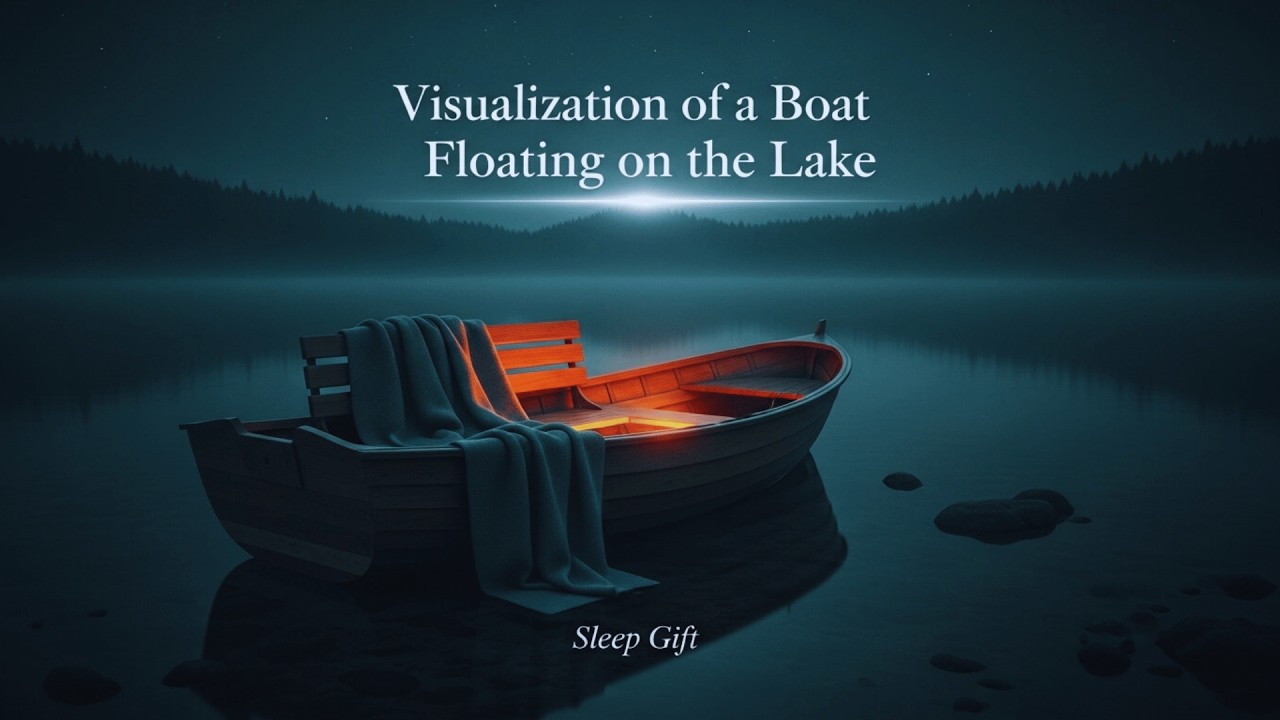 Deep Sleep in Minutes: Drifting Lake Boat Visualization - Release Stress for Deep Rest.