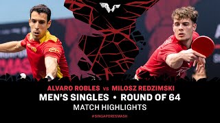 Alvaro Robles vs Milosz Redzimski | MS R64 | Singapore Smash 2024