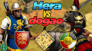 Britons vs Jurchens | 1v1 Arabia | vs dogao | AoE2