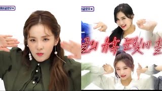 Sandara Park doing 'LA DI DA' with Everglow on Idol League