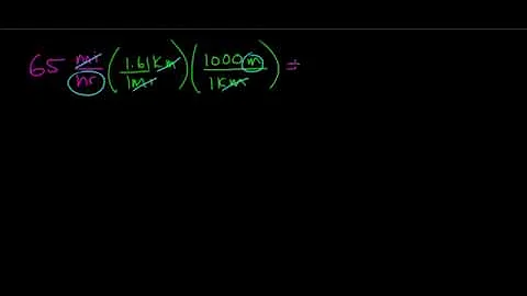 Miles Per Hour to Meters per Second