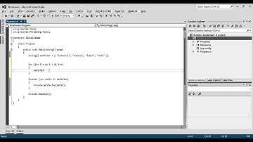 Csharp Dersleri -C# Foreach Döngüsü | Ders - 17