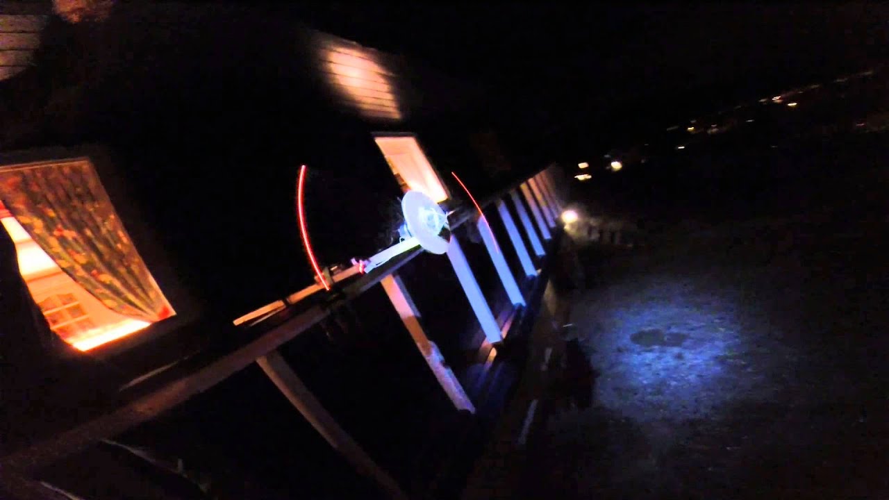 Homemade LED spinner (Hours of "Fireworks" on one battery) YouTube