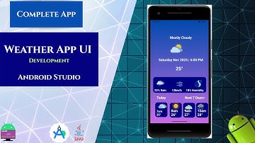 Weather App UI Design in Android Studio