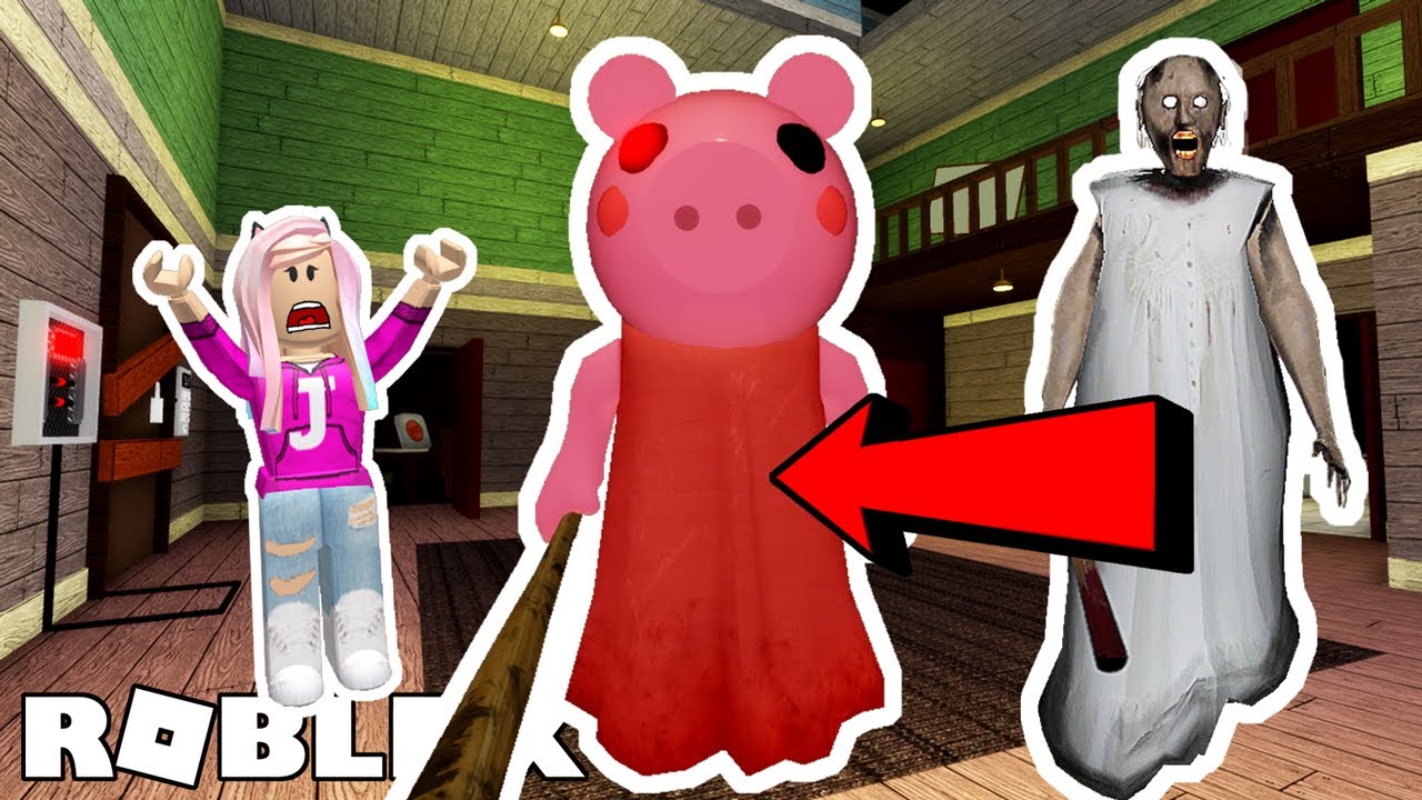 Granny Becomes A Pig Roblox Complete Walk Through Escape Youtube - janet and kate roblox granny chapter 2