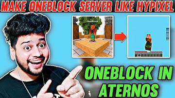 How To Make One Block Server in Aternos Like Hypixel | How To Create One Block Server in Aternos