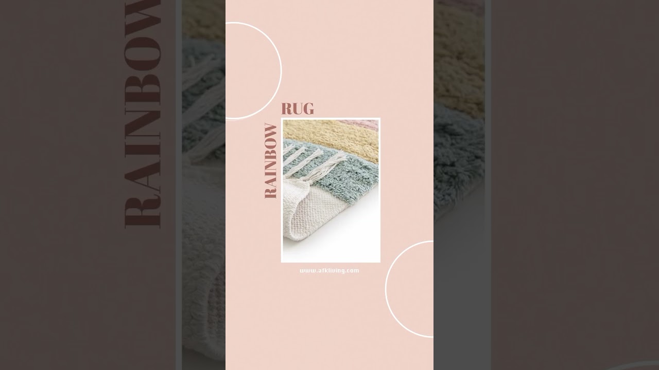 Bring joy into your child’s room with our handmade Rainbow rug! 🌈