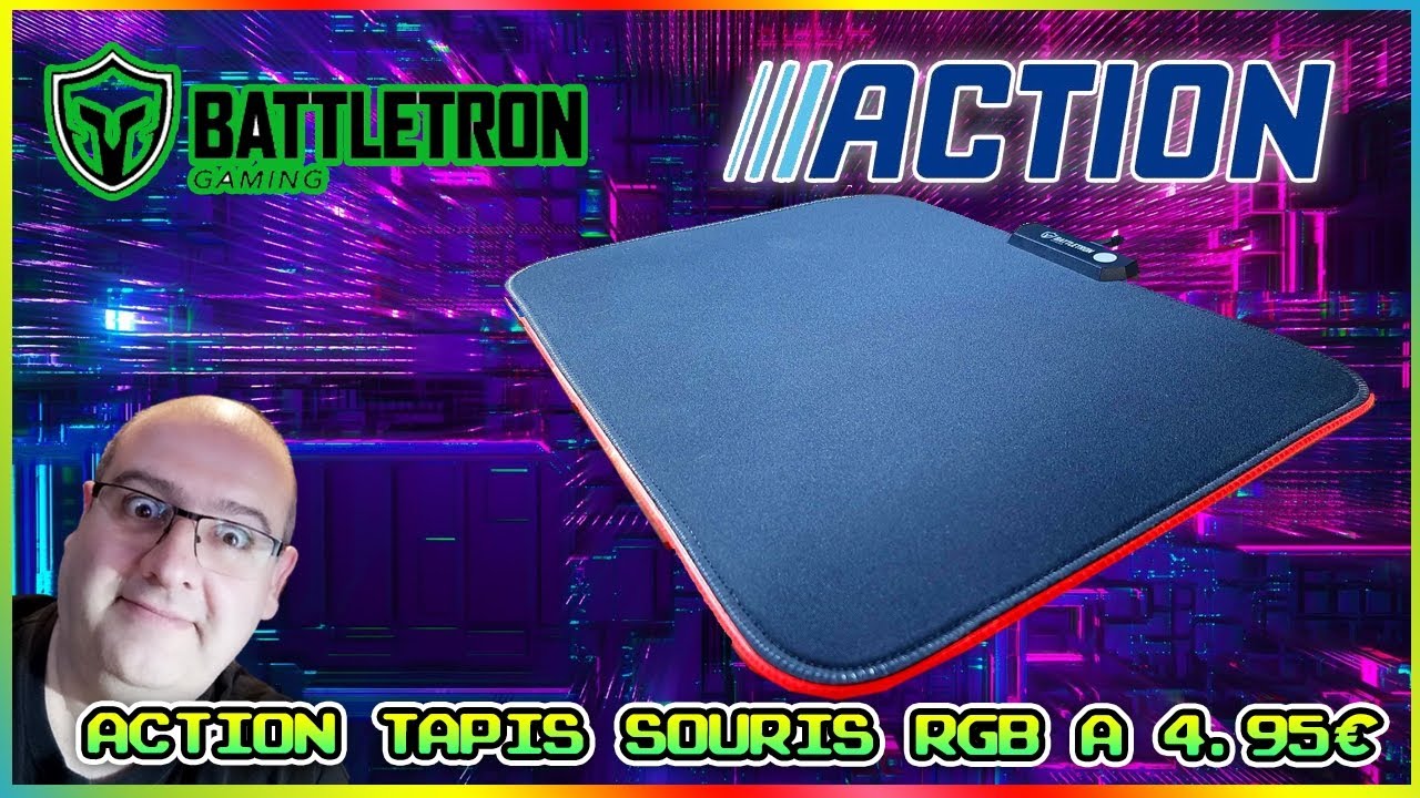 Le tapis souris RGB a 4.95 € d action !! 