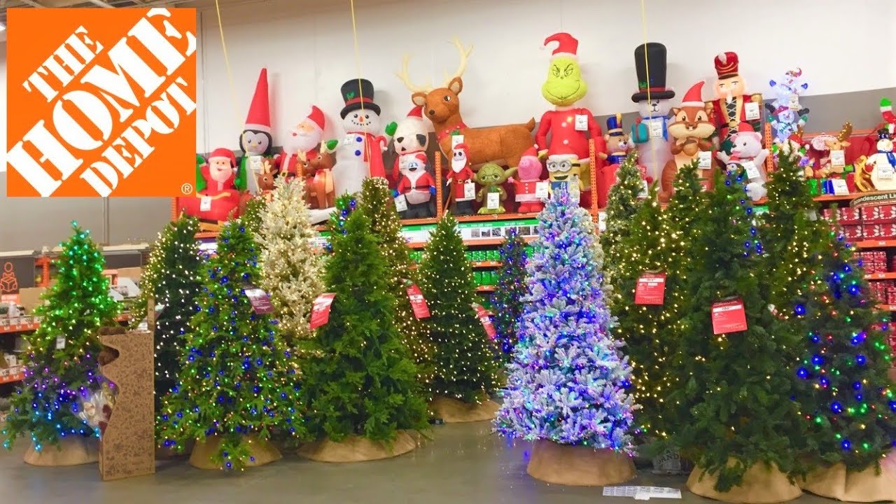 HOME DEPOT CHRISTMAS DECORATIONS CHRISTMAS TREES ORNAMENTS SHOP WITH ME