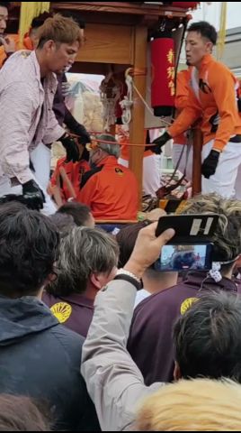 ‎【HD高畫質】新居濱太鼓祭り 工場前 新須賀VS西原 いざり 喧嘩 亂鬪 ショート 10 令和4年 2022年10月‎17日