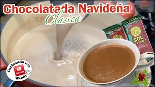 RECETA: CHOCOLATADA NAVIDEÑA (Siguiendo instrucciones del envase!)