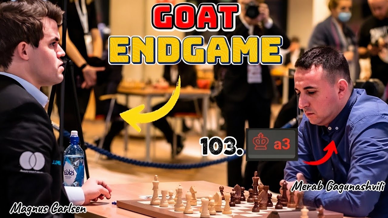 Magnus Carlsen VS Merab Gagunashvili || Fide World Rapid 2021 Round 1