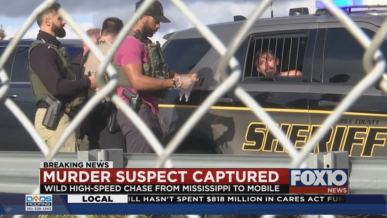 Murder suspect captured after high speed chase crosses state lines ...