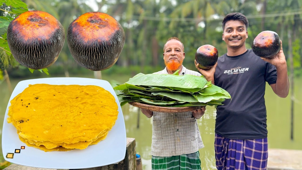 গ্রামের জনপ্রিয় তাল বরক পিঠা | Traditional Tal Bork Pitha Recipe | Robin The Storyteller