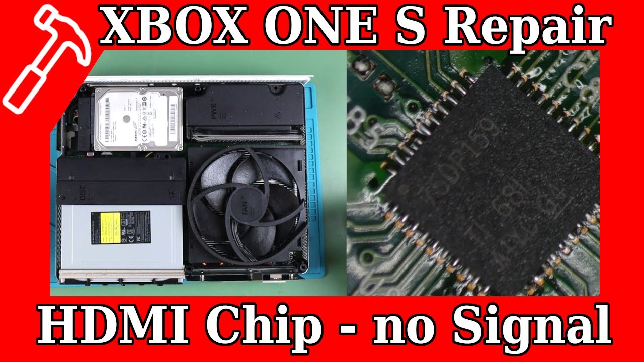 XBOX ONE S - No Signal - Black screen FIX - Change HDMI Chip - YouTube