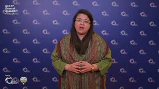 H.E. Shaza Fatima Khawaja at the 5th DCO General Assembly