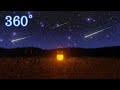 【仰向け用VR】草原に寝転びながら鑑賞する満天の星と流れ星[BGM:魔王魂][星空VR][4K]