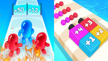 ⭐Play Games 24+ Level Up Sticky Numbers vs Join Blob Clash All Levels Satisfying Game