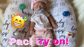 Silicone Baby Try On Pacifiers! | Mya Reborns