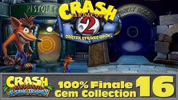 Gems Collection Complete | Crash Bandicoot 2: Cortex Strikes Back (N. Sane Trilogy) #16 ~100% Finale