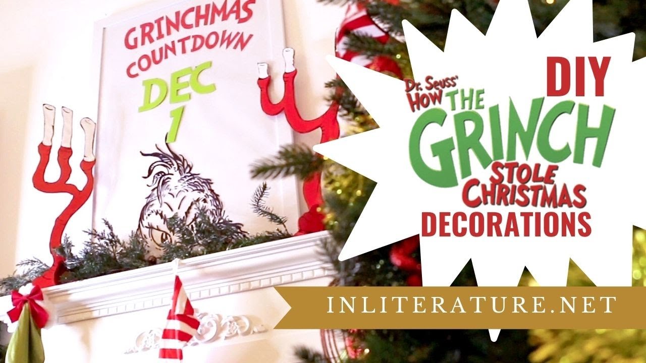 DIY Grinchmas Decorations | In Literature - YouTube