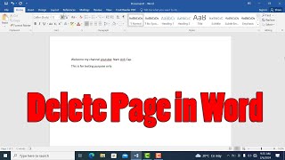 How to delete unwanted blank page in Word [2007/2010/2016] | Delete page in word (2 METHODS)