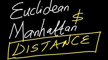 Euclidean Distance and Manhattan Distance | Examples and applications