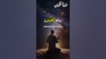 اكتب شيء تؤجر عليه 🤍 🤲🏻 #quran #اسلام #قرآن #راحة_نفسية #سورة_لقمان