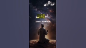 اكتب شيء تؤجر عليه 🤍 🤲🏻 #quran #اسلام #قرآن #راحة_نفسية #سورة_لقمان